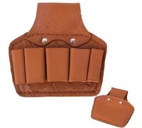 Professional Repairing Tool Bag, Cowhide Storage Pouch, Waist Pouch Portable Bag, Tool Organizer, Adjustable Tool Belt Pouches, Compact Electrician Bag 6.3x5.51x1.97 inches