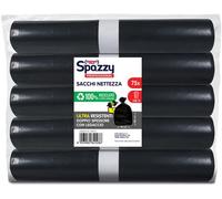 Professional Sacco Ultra Resistente, 110 Lt, Nero, 5 Confezioni Da 15 Pezzi