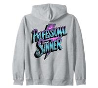 Professional Sinner - Divertente ateo Non Religioso Felpa con Cappuccio