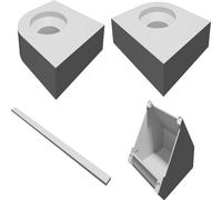 Professional Solder Fume Extractor with MacPro-Style Grill - 60° Angled Design