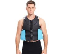 Professional Surfing Vest Anti-Collision Neoprene High Buoyancy Surfing Vest Adjustable Buoyancy Aid for Watersports Snorkeling Kayaking Boating Fishing Canoeing Rafting Adventure(M)