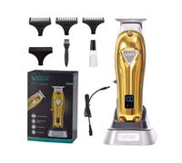 PROFESSIONAL TAGLIACAPELLS USB TRIMMER UOMO LCD CORDLESS V-908 BASE