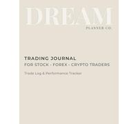 Professional Trading Journal: Trade Log Book & Performance Tracker for Stock, Forex and Crypto Traders | Daily Trading Planner with Risk Management and Strategy Review