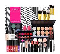 MKNZOME - Set di 26 kit per il trucco da donna professionale con astuccio per il trucco, palette di trucco, ombretto, lucidalabbra, set regalo di compleanno Natale