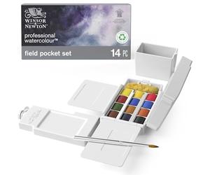 Professional Watercolor 12 Mezzi Godet Field Box
