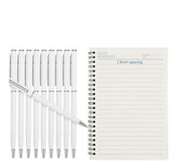 Professional Writing Set: 10 penne Twist & 6 notebook A5 - inchiostro nero, carta da 80 g/m²