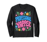 Professional Yapper Funny Sarcastic Humorous Maglia a Manica