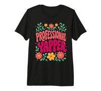 Professional Yapper Funny Sarcastic Humorous Maglietta Premium