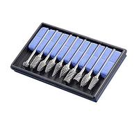 Professionale 10 Pezzi Rotary Lega Smerigliatura Testa Sbavatura Strumento Utilizzato Per Legno E Metallo Intaglio Cutter