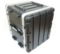 Professionale 12U 19" Mobile Flight Case Rack in plastica rigida ABS 12 unità
