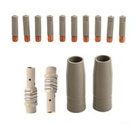 Professionale 14PCS Per MIG Saldatore Punte e Ugelli Set con Supporti Punta per 15AK Rivestito Uscita di Saldatura Coerente