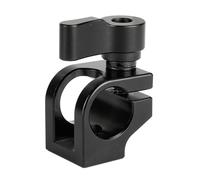 Professionale 15mm Rod Clamp Lega di Alluminio Singolo Tubo di Montaggio Adattatore Base Per Microfoni Fotocamera