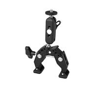 Professionale 2 Kg Capacità di carico morsetto in alluminio Con 3 "Fotocamera da braccio regolabile Telefono Capacità di montagna Compatibile Treppiede Tube Studio Accessori Heavy Desend Desk Tripods