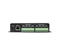 Professionale 4 in 4 out Dante audio Dante trasmettitore/convertitore di supporto 12VDC o alimentazione POE per il sistema pa indirizzo pubblico (12VDC)