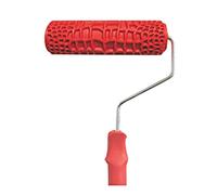 Professionale 7 pollici goffrato per la pittura della pelle rullo con manico per la decorazione della parete modello della pelle R strumento di venatura del legno