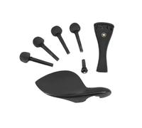 Professionale Accessori Per Violino Un Set Di Accessori Per Violino In Ebano Cordiera Trafile 4 Piroli Mentoniera Manopola(1 8)
