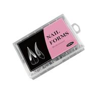 Professionale Acrilico Chiodi Forme Copertura Completa Muffa Precisa Scala Graduata Altamente Claritys Materiali ABS Per Gel Estensioni ABS Modelli Del Chiodo Per Uso Del Salon