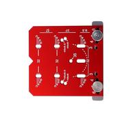 Professionale Alluminio Regolabile Margine Cerniera Posizionamento Gauge 35mm Rosso Armadio Porta Strumento di Montaggio con Guida di Marcatura Efficiente Cerniera Dell'armadio Modello di foratura