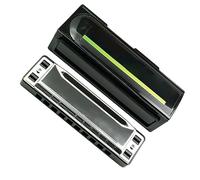 Professionale Armonica Armonica Diatonica A 10 Fori In Argento Ance In Ottone Pettine In ABS Strumenti Musicali Per Arpa Con Custodia (Color : Diatonic Low F)