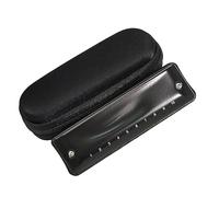 Professionale Armonica Armonica Diatonica Nera A 10 Fori Pettine In Resina Copertura In Ottone Ancia In Bronzo Fosforoso (Color : Key Ab)