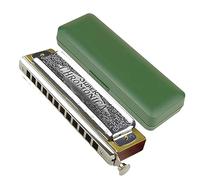 Professionale Armonica Pettine In Legno Di Pero Ance In Ottone Armonica Cromatica 12 Fori Arpa A Bocca Strumenti Musicali (Color : Key of G)