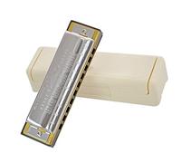 Professionale Armonica Pettine In Plastica Nera Armonica A 10 Fori Arpa Diatonica Strumento Musicale Armonica Con Scatola (Color : D KEY)