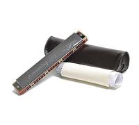 Professionale Armonica Strumento Musicale Tradizionale Armonica Tremolo A Doppia Nota A 24 Fori Con Custodia (Color : Key of C)