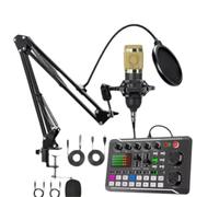 Professionale Attrezzature DJ Microfono Scheda Audio Attrezzature DJ Microfono Telefono Suono Live Mixing Voice Card F998 Mixer Card Audio