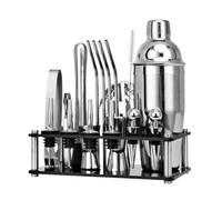 Professionale Barman Set, Kit Da Cocktail Boston Bartender Da 20 Pezzi, Set Di Shaker Per Cocktail, Per Mescolare Bevande, Strumenti Da Bar. Kit Da Cocktail Shaker Cocktail Kit (Color : A, Size : 55