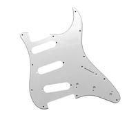 Professionale Battipenna Per Chitarra Elettrica Battipenna Per Chitarra Elettrica ST A 11 Fori SSS Single Coil Pickup Cover Con Manopola 2T1V Set Di Punte Interruttori 5 Vie(White Set C)