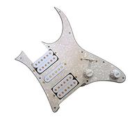 professionale Battipenna precablati Precablato HSH Pickguard Caricato Humbucker Alnico V Pickup Set Multifunzione Saldatura Cablaggio Per Chitarra (Color : 02)