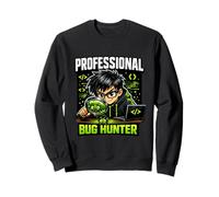 Professionale Bug Hunter Divertente Computer Coder Coding Meme Bavaglio Felpa