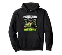 Professionale Bug Hunter Divertente Computer Coder Coding Meme Bavaglio Felpa con Cappuccio
