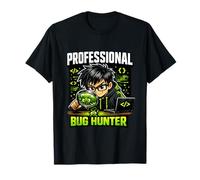 Professionale Bug Hunter Divertente Computer Coder Coding Meme Bavaglio Maglietta