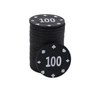 Professionale Casinò Chip Europeo Chip Rotondo Pokers Coin Set 100Pcs/pack Chip Gioco Chip Set Blackjack Set per il Conteggio Marker