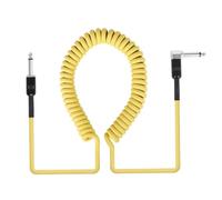 Professionale Cavo Audio Per Chitarra Cavo A Spirale Per Amplificatore Chitarra Dritto/angolo 6,35 Mm Parti La Riduzione Del Rumore(Yellow)