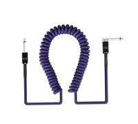 Professionale Cavo Audio Per Chitarra Cavo A Spirale Per Amplificatore Linea Di Chitarra Da 300 Cm Diritto/angolo 6,35 Mm Accessori Parti Riduzione Del Rumore | Cavo per chitarra(Purple)