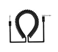 Professionale Cavo Audio Per Chitarra Cavo Amplificatore A Spirale Dritto/angolo Da 300 Cm Linea Di Riduzione Del Rumore Maschio 6,35 Mm Accessori Per Parti Chitarra(Black)