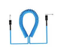 Professionale Cavo Audio Per Chitarra Cavo Amplificatore A Spirale Dritto/angolo Da 300 Cm Linea Di Riduzione Del Rumore Maschio 6,35 Mm Accessori Per Parti Chitarra(Blue)