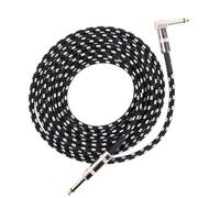 Professionale Cavo Audio Per Chitarra Cavo Per Chitarra Mono In Lega Di Zinco Affidabile E Privo Rumore | Blocca efficacemente le interferenze esterne,garantendo una riproduzione chiara e fluida.(0.5M)