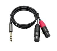 Professionale Cavo Audio Per Chitarra Cavo Stereo Maschio Da 1/4" 6,5 A Doppio Femmina/maschio Per Amplificatore Chitarra Con Mixer Microfonico