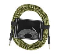 Professionale Cavo Audio Per Chitarra Collegamento del cavo per chitarra elettrica/basso | Blocca efficacemente le interferenze esterne,garantendo una riproduzione chiara e fluida.(Type17 10M)