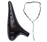 Professionale Ceramica Ocarina Tono C Flauto Strumenti Musicali 12 Foro Ocarina Tapion Bambini Cordino Regali