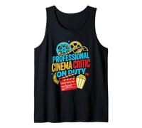 Professionale Cinema Critico On Duty retrò Film Buff Canotta