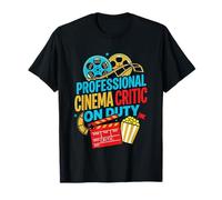 Professionale Cinema Critico On Duty retrò Film Buff Maglietta