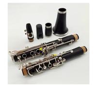 Professionale Clarinetto Bachelite Tono Sib Clarinetti 17 Tasti Chiavi Placcate Argento Clarinetti Strumenti Con Ance Bocchino