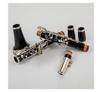 Professionale Clarinetto Clarinetto Standard Tono Sib 17 Tasti, Corpo In Bachelite, Tasti In Nichel Argento, Con Custodia Per Il Trasporto