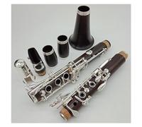 Professionale Clarinetto Corpo In Tubo Di Legno Di Ebano Tono Sib Clarinetti Studente 17 Tasti Chiavi Placcate Argento Clarinetto Con Bocchino