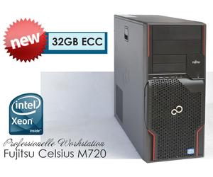 Professionale Computer Celsius M720 Intel XeonE5 32GB ECC 1TB HDD Nvidia