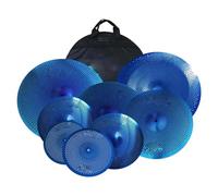 Professionale Crash Piatti Confezione Piatti Silent Blue 5 PZ 14 Hihats 16 Crash 18 Crashride 20 Inch Ride E Borsa 6 Feltri(Type3)